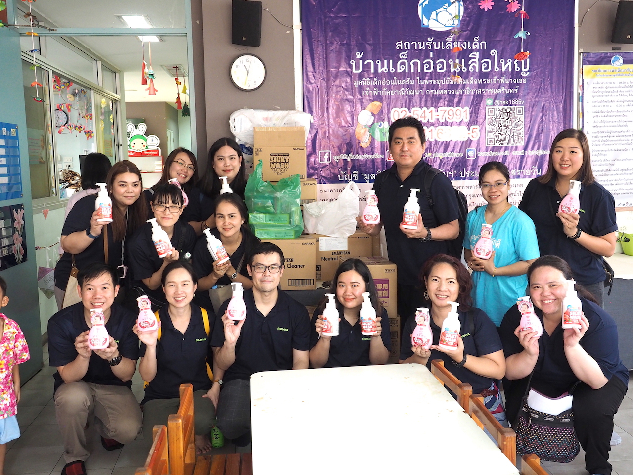 【教育CSRレポート】消毒剤・洗浄剤メーカーのサラヤ株式会社タイ法人が、バンコクの孤児院を訪問